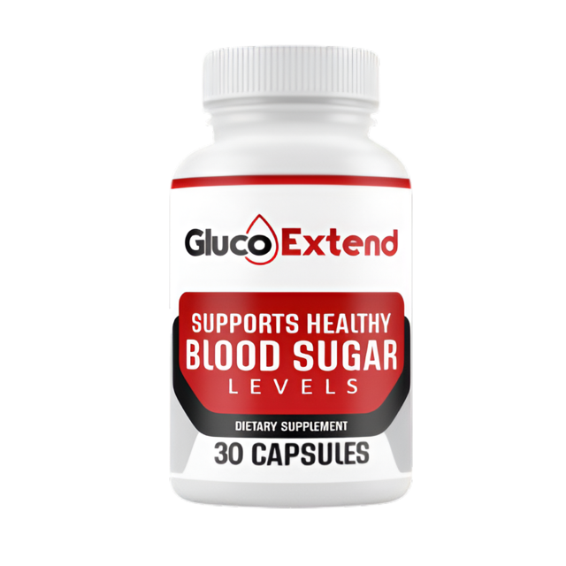 A bottle of Gluco Extend, 30 capsules, on Carol's kitchen counter